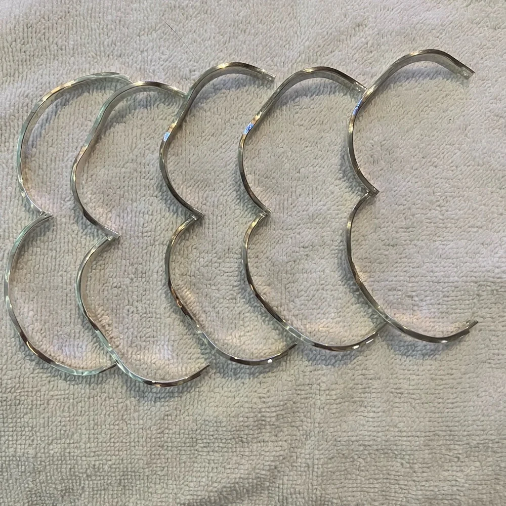 REDUCED*Silver 925 Bangles -5 Bracelets. New No scratches. Break away bangle - Picture 5 of 9